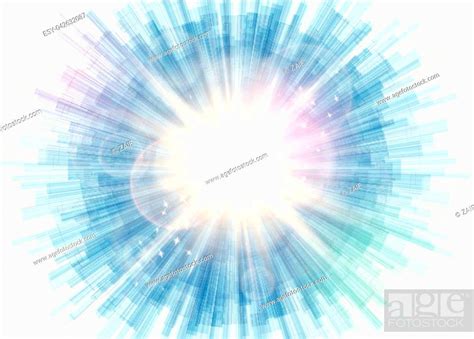 Vector Illustration Of Blue Line Rounded Abstract Background With Blur