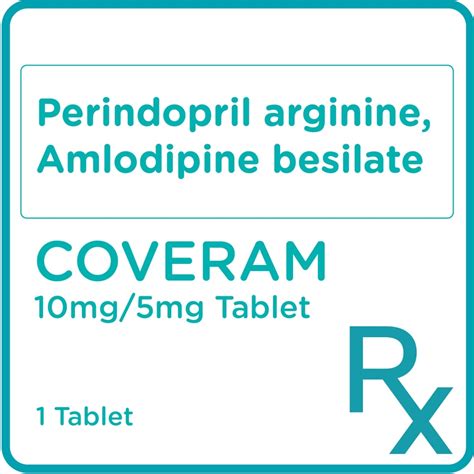 Coveram Coveram Perindopril Arginine 10mg Amlodipine 5mg 1 Tablet [prescription Required