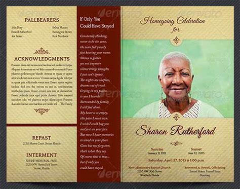 33 Sample Funeral Programs Templates Sample Templates