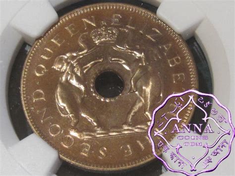 Rhodesia Nyasaland Elizabeth Ii Proof Penny Ngc Pr Rd Cameo