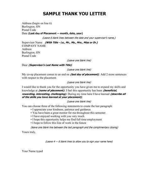 Thank You Letter Template 50+ Free Example - RedlineSP