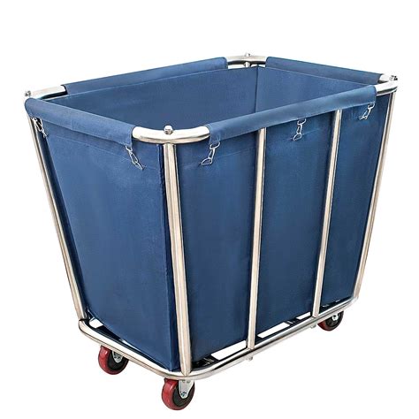 Buy Commercial Laundry Cart Bushel L Large Industrial Rolling