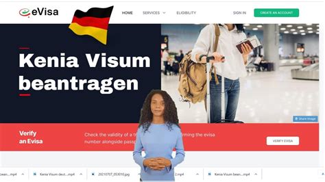 Kenia Visum Online In Deutsch Beantragen Youtube