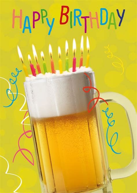 Auf Dich Happy Birthday Beer Beer Birthday Happy Birthday Messages