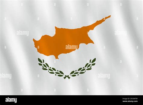 Cyprus flag with waving effect, official proportion Stock Vector Image ...