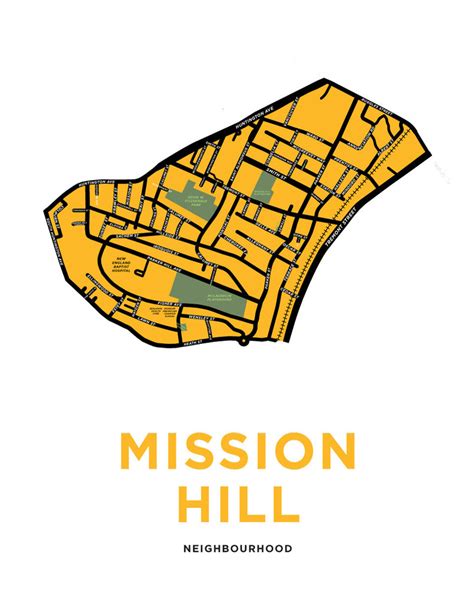 Mission Hill Neighbourhood Map Print – Jelly Brothers