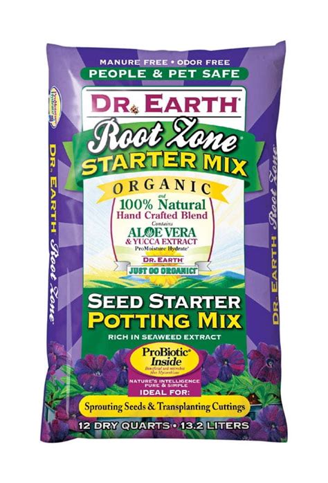 Dr Earth Root Zone Organic All Purpose Seed Starting Mix 12 Qt