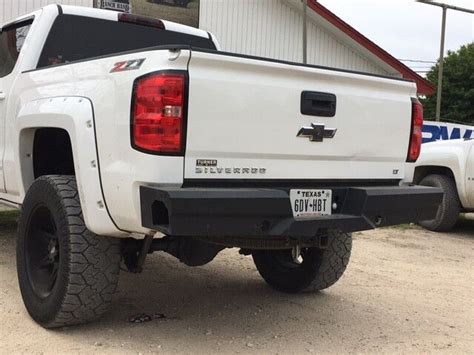 New Ranch Style Smooth Rear Bumper 14 15 16 17 18 Chevy Silverado Gmc 1500 Ebay