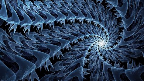 Wallpaper Spiral Fractal Glow Abstraction Hd Picture Image