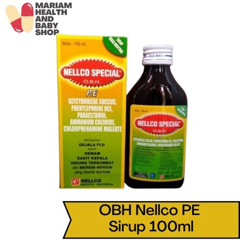 Jual Obh Nellco Special Syrup Ml Mengobati Flu Dan Batuk Shopee