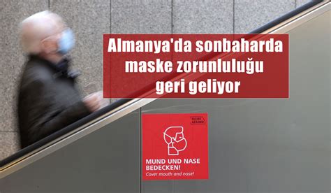 Almanya Da Sonbaharda Maske Zorunlulu U Geri Geliyor Turizm Avrupa