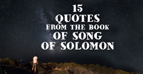 Important Quotes From Song Of Solomon