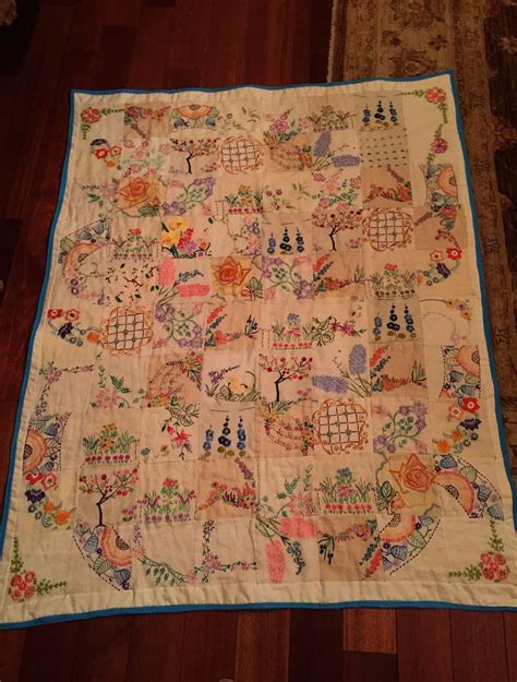 Vintage Embroidery Baby Quilt Patterns Vintage Embroidery Thread