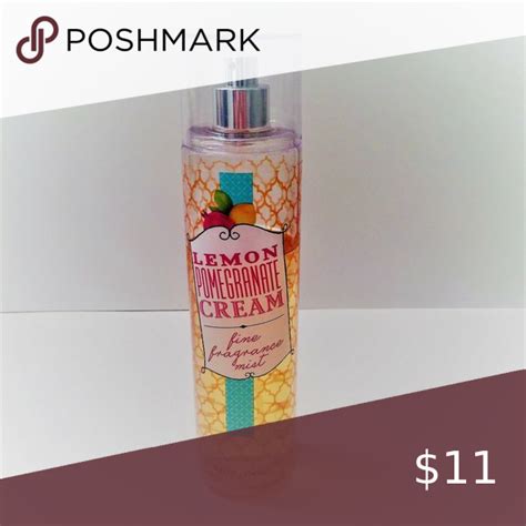 Bath Body Works Lemon Pomegranate Cream Fragrance Mist Used Bath