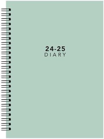 A Wiro Hardback Pastel Academic Diary Mid Year Spiral Week