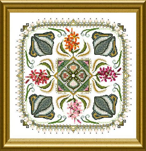 OCF ONL 097 The Fire Lily Mandala Châtelaine Fire lily