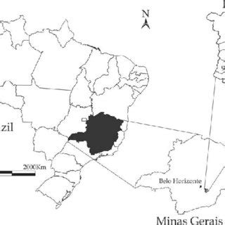 Mapa Do Munic Pio De Mariana Minas Gerais Brasil A Sede E Os