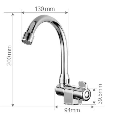 Torneira Para Cozinha Bica Alta Giratória Dobrável Motohome