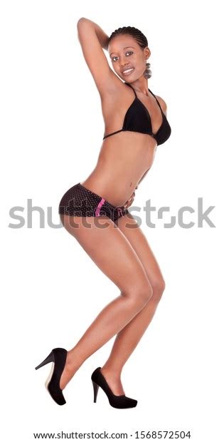 Sexy African Woman Wearing Bikini Isolated库存照片 Shutterstock
