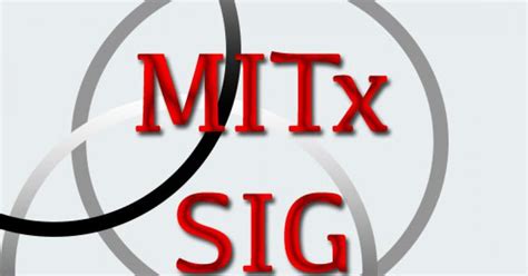 mitx sig special interest group open learning