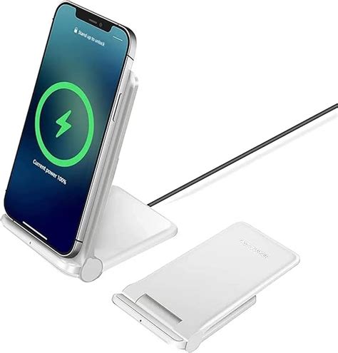 Powsav Wireless Charger Induktive Ladestation W Qi Zertifiziert