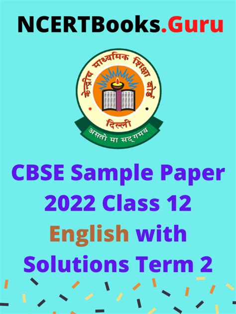 Cbse Sample Paper For Class 12 English Ncert Books