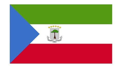 Premium Vector Equatorial Guinea Flag With Original Color