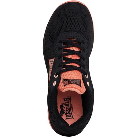 Buy Lonsdale Womens Lisala 2 Trainers Blackhot Coral