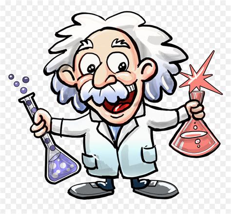 Scientist Albert Einstein Cartoon, HD Png Download - vhv