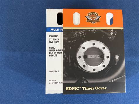 New In Box OEM Harley Davidson HDMC Timer Cover BLK W MCH Highlights