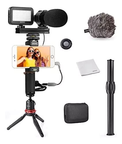 Movo Smartphone Video Rig Kit V7 Con Trípode Grip Rig Micr Cuotas