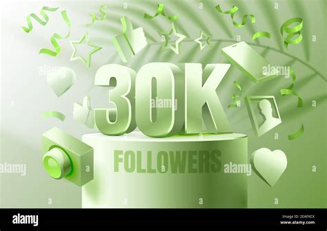 Thank You Followers Peoples 30k Online Social Group Happy Banner