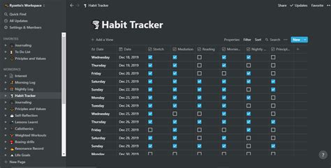 Notion habit tracker calendar - limoceleb