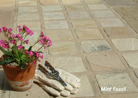 Shop Mint Fossil 40 60mm Hand Cut Edging Stones Online RF Landscape