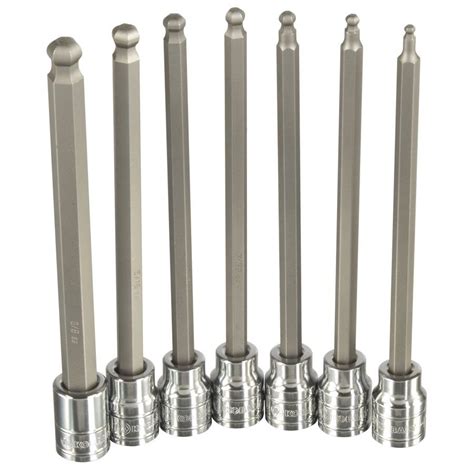 Kobalt 7 Piece 3 8 In Drive Set Hex Bit Standard SAE Driver Socket