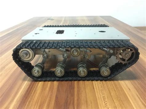 TA01 Stainless Steel Robot Tank Chassis Shock Absorber Suspension Frame