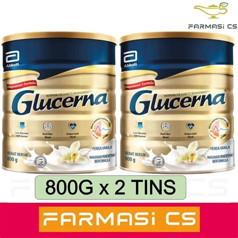 PROMO Abbott Glucerna Vanilla 800g X 2 TWIN EXP 09 2025 Improved