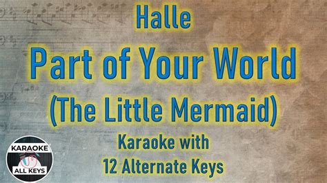 Halle - Part of Your World Karaoke Instrumental The Little Mermaid ...