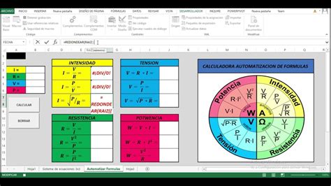 Calculadora Ley De Ohm En Excel YouTube