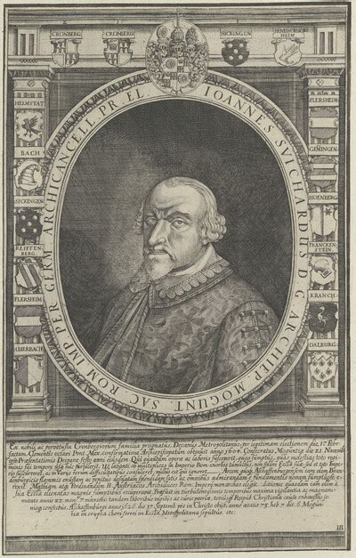 Bildnis Des Johann Schweikard Von Kronberg Kurf Rst Und Erzbischof Von