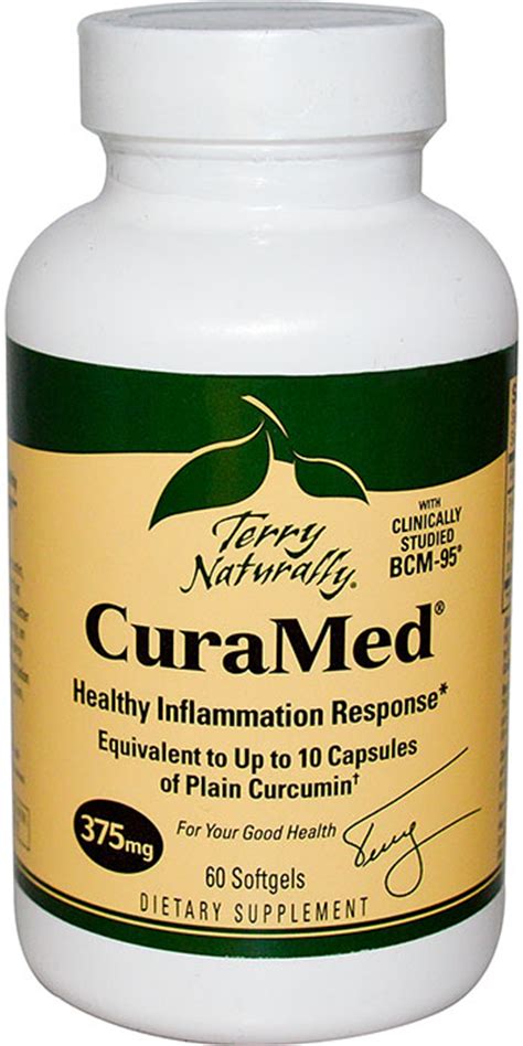 EuroPharma Terry Naturally CuraMed 375 Mg 60 Softgels