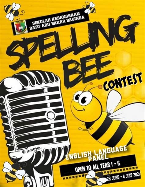 Spelling Bee Contest 2021 4th 10th Grade Quiz Quizizz