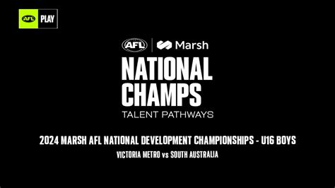 Victoria Metro V South Australia 2024 Marsh AFL National Dev Champs