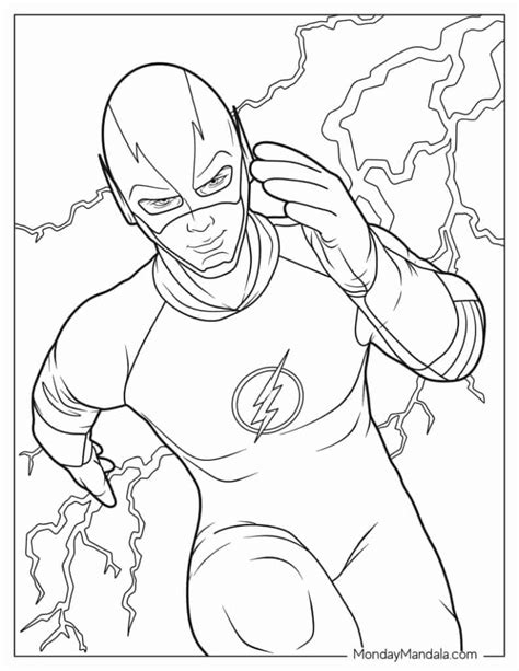 The Flash Coloring Page