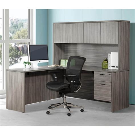 Napa L Shape Desk With Hutch 72 X 72 Festival Furniture