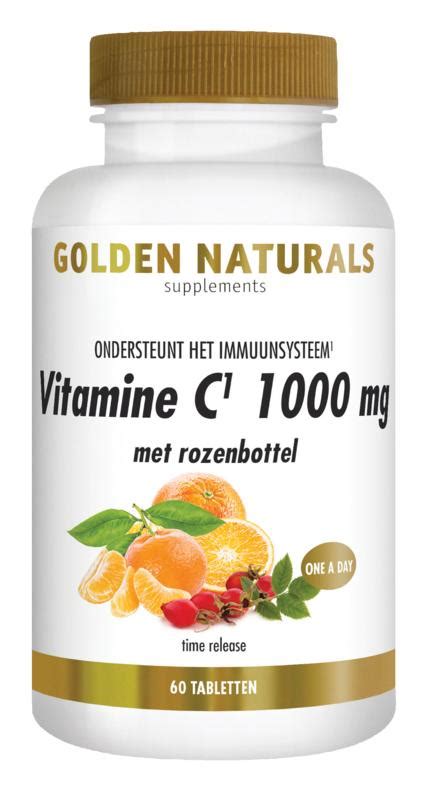 Golden Naturals Vitamine C 1000 Mg Met Rozenbottel Roelvital