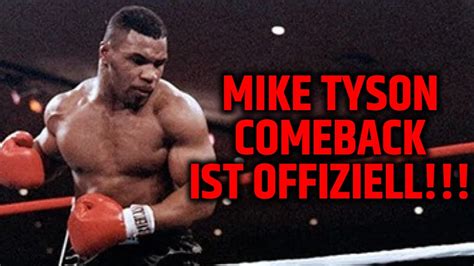 Mike Tyson Ist Zur Ck Comeback Boxkampf Im September Youtube