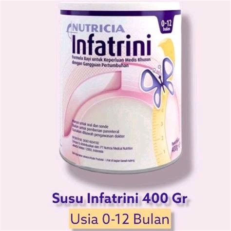 Jual SUSU INFATRINI 400GR 0 12 BULAN EXP 2025 KEMASAN BARU Shopee