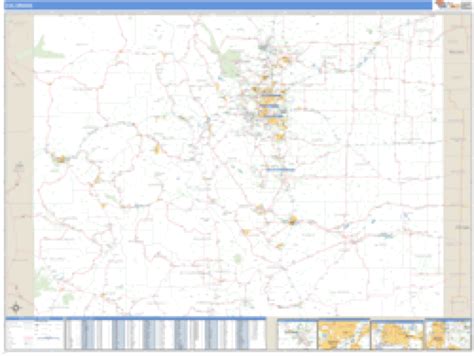 Colorado Zip Code Wall Map