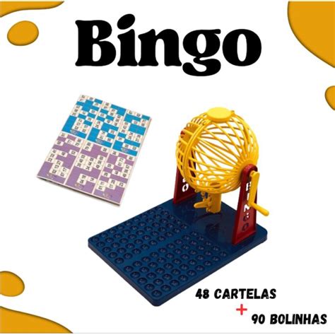 Jogo De Bingo Cartelas Bolinhas Brinquedo Shopee Brasil